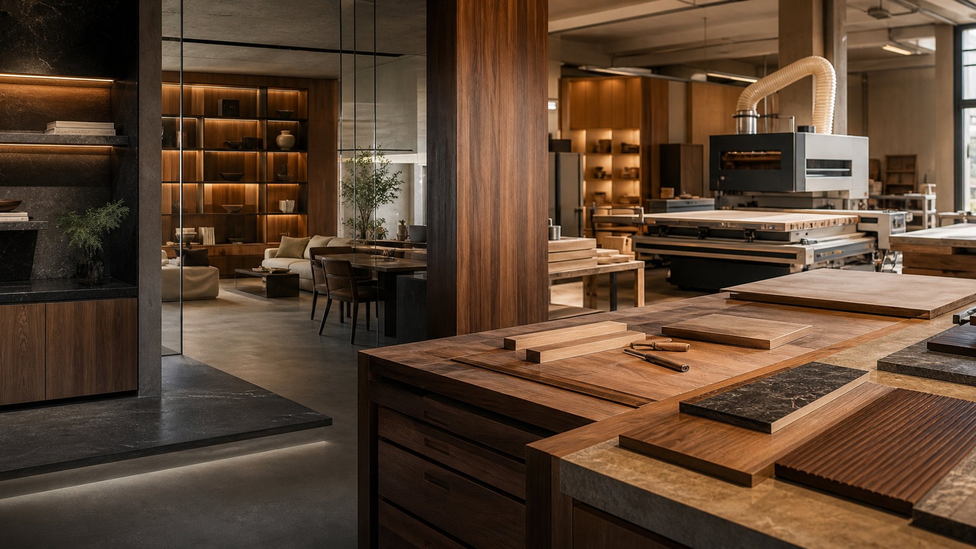 Premium furniture production and interior craftsmanship