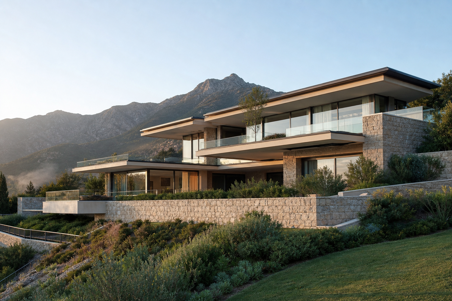 Representative hillside villa project